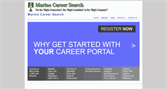 Desktop Screenshot of marinocareersearch.com